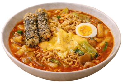 Rabokki in Da Nang at Mr Lee Korean Food & Drink, Korean rice cakes with ramen in spicy sauce near My An Beach